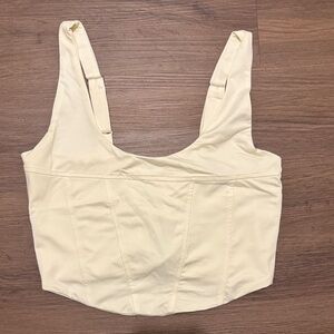 NWT Women’s Forever 21 Cream Corset Crop Top
